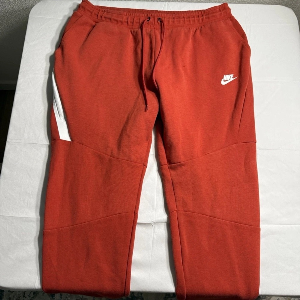Nike Tech Fleece Pants Mens XL Mystic Red Gym Training Joggers